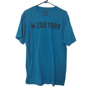 ZOO YORK TEE SHIRT SHORT SLEEVE BLUE L SOFT